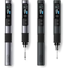 HS-02 Adjustable Temperature Soldering Iron DC 20V 100-450C Welding Solder Rework Station PD 100W Portable Repair Tool with Portable Soldering Toolbox HS-02A-6Tips+Charger set2
