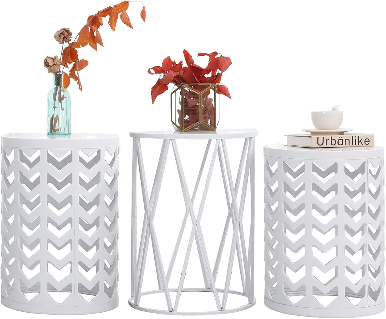 Buy Nesting Side Table Y M Set Of 3 Stacking Coffee Table For Living 