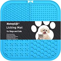 MateeyLife Tapetes grandes para cães e gatos, tapetes para lamber com ventosas para alívio da ansiedade de cães, almofada de manteiga de amendoim para reduzir o tédio, alimentador lento de cães para