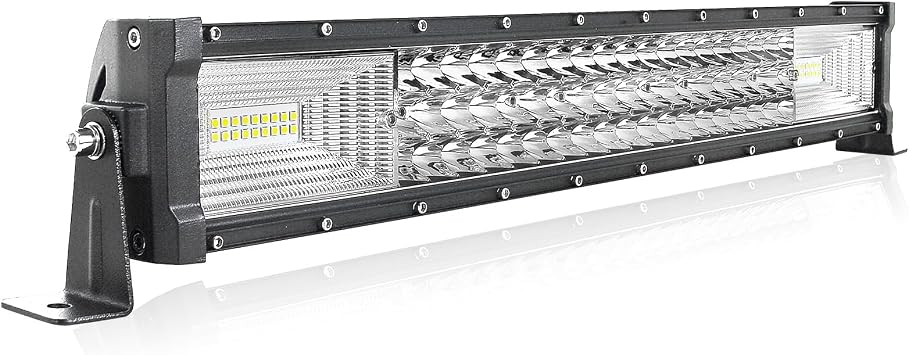 AUXTINGS 22 inch 270W LED Light Bar 7D Lens Spot Flood Combo Beam Waterproof Dual Row LED Work Diving Lights for Jeep Off Road ATV AWD SUV 4WD 4x4 Pickup