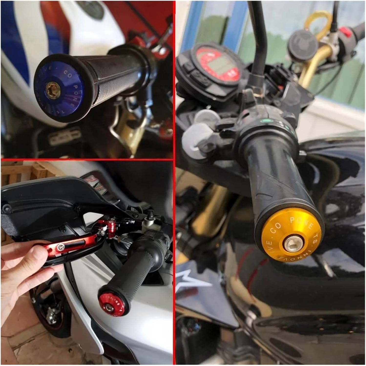 Moto Handlebar End Plug for Su&zuki SV650 TL1000S 600/750 Katana CBR600 Universal Motorcycle Bar End Handlebar Grip Plug Cap