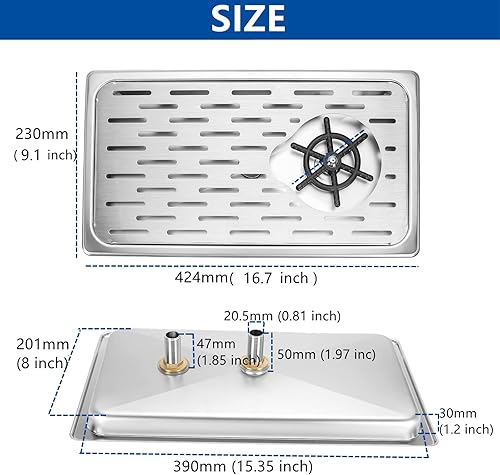 Vista 20 de DIBTSA Enjuagadora para jarra, lavadora automática de vasos de vidrio, limpiador de tazas de té con leche de acero inoxidable, para el hogar