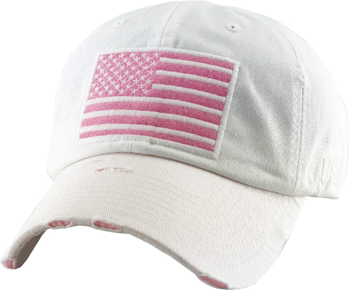 KBETHOS Flag USA America Military Thin Blue Line Thin Red Line Vintage Distressed Baseball Cap Dad Hat Unisex Adjustable…