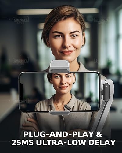 Miniatura 6 de M8 - Micrófono inalámbrico Lavalier para iPhoneiPad, reducción de ruido DSP, Plug-and-Play, rango de transmisión de 90 pies, ideal para TikTok,