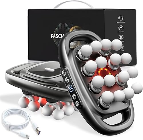 Masajeador Zevessa Relief Wave Pro 3, masajeador de onda de alivio 2025, juego de pistola de masaje eléctrica de 16 unidades y 8 cabezas, pistola de