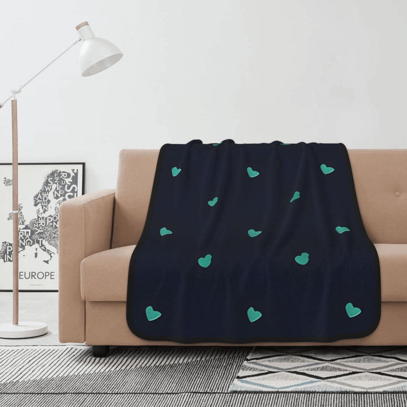 Couverture pour décoration de chambre à coucher et soirées cocooning canapé