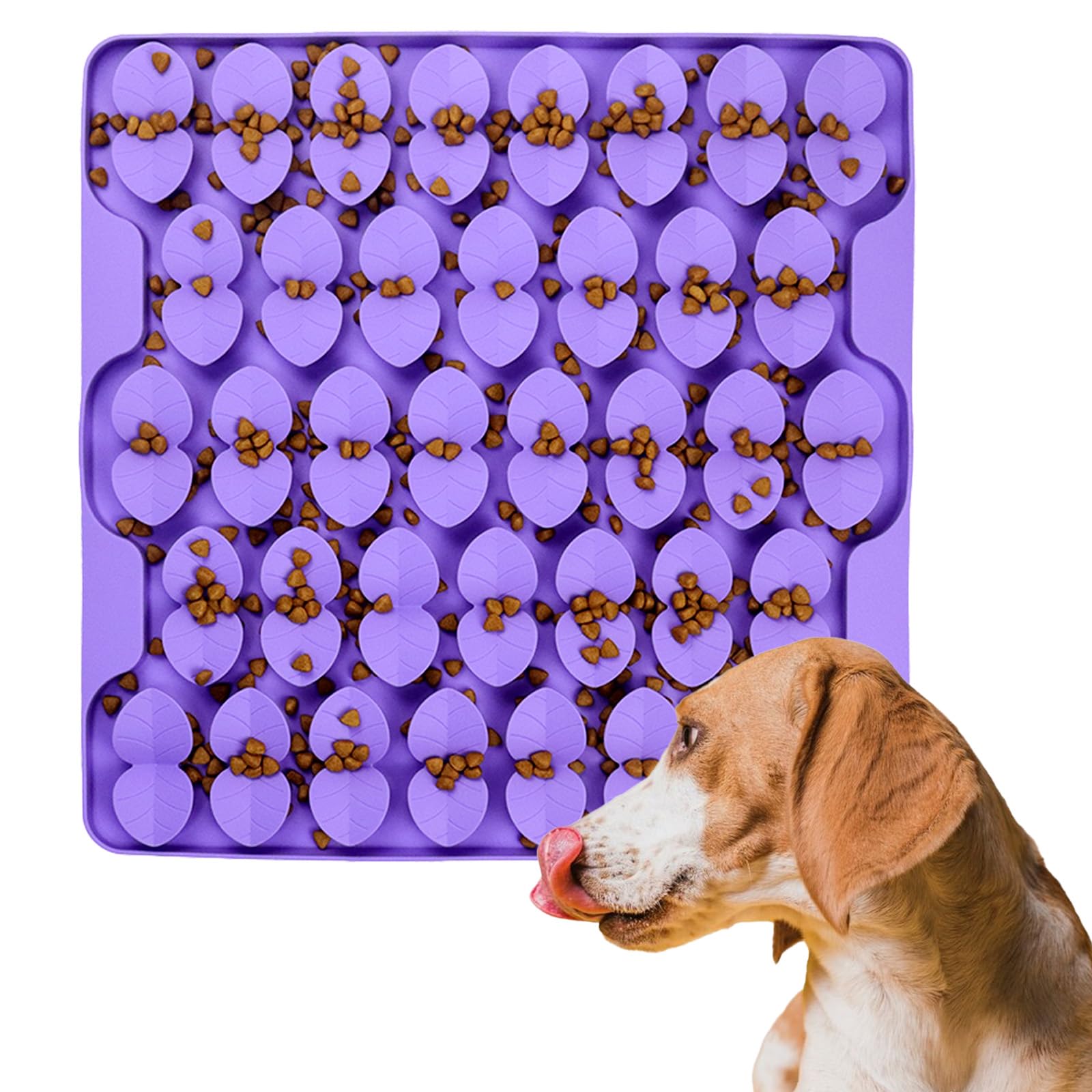 OurMiao Silicone Snuffle Mat for Dogs, Dog Extra Large Lick Mat Slow Feeder with Suction Cups, Interactive Dog Puzzle Feeder Sniff Mat Foraging Mat