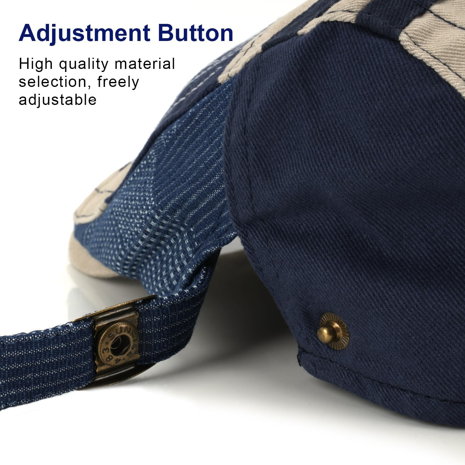 MOACC M Men's Beret Hat Cotton Buckle Adjustable Newsboy Hats for Men Driving Flat Caps Cabbie Gatsby Cap - Image 6