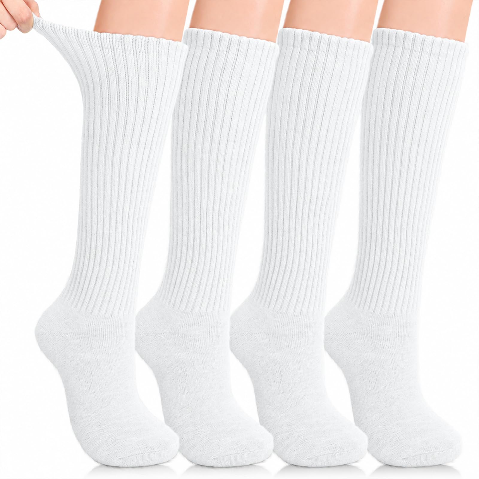 Cutecrop 4 Pairs Alpaca Wool Diabetic Sock