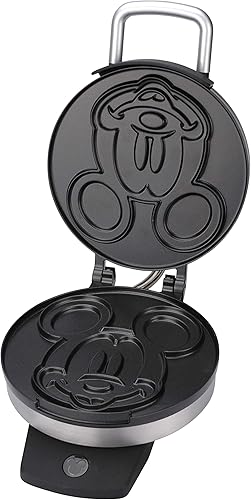 Miniatura 2 de Disney Minnie Mouse máquina para hacer waffles, Mickey Mouse, Plateado