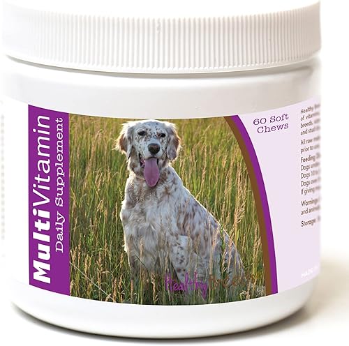 Miniatura 41 de Healthy Breeds Multivitamínico siberiano Husky para perros, suplemento diario recomendado por veterinarios, sabor a tocino, 60 masticables suaves