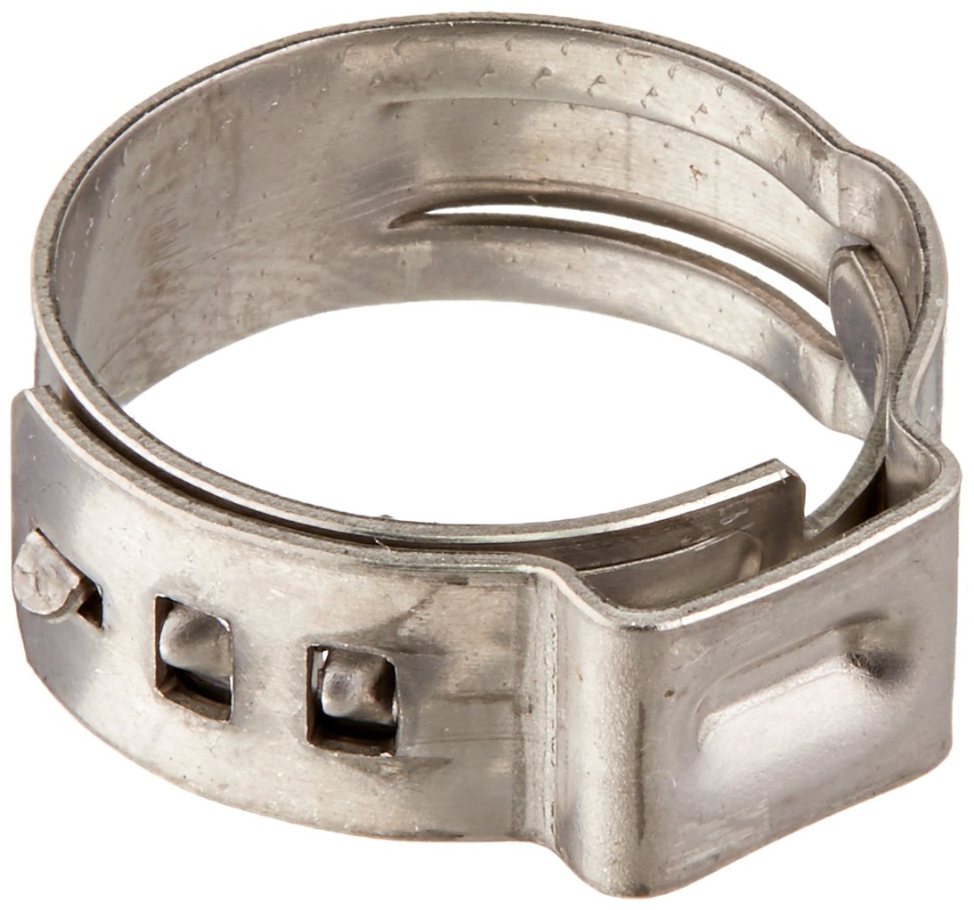 Oetiker 16702494 Stepless Ear Clamp, One Ear, 7 mm Band Width, Clamp ID Range 13.7 mm (Closed) - 16.2 mm (Open) (Pack of 5)