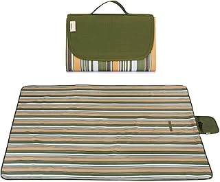 Cobertor de piquenique à prova de areia tapete de praia, cobertor impermeável tapete de acampamento dobrável, portátil livre de areia cobertor ao ar livre para viagens acampamento caminhadas piquenique verde exército