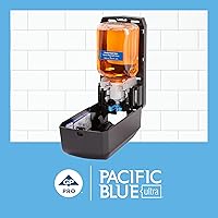 Vista 3 de Pacific Repuesto de jabón de manos de espuma suave ultra manual azul, aroma cítrico, 43715, 1200 ml por recarga, 4 recargas por caja