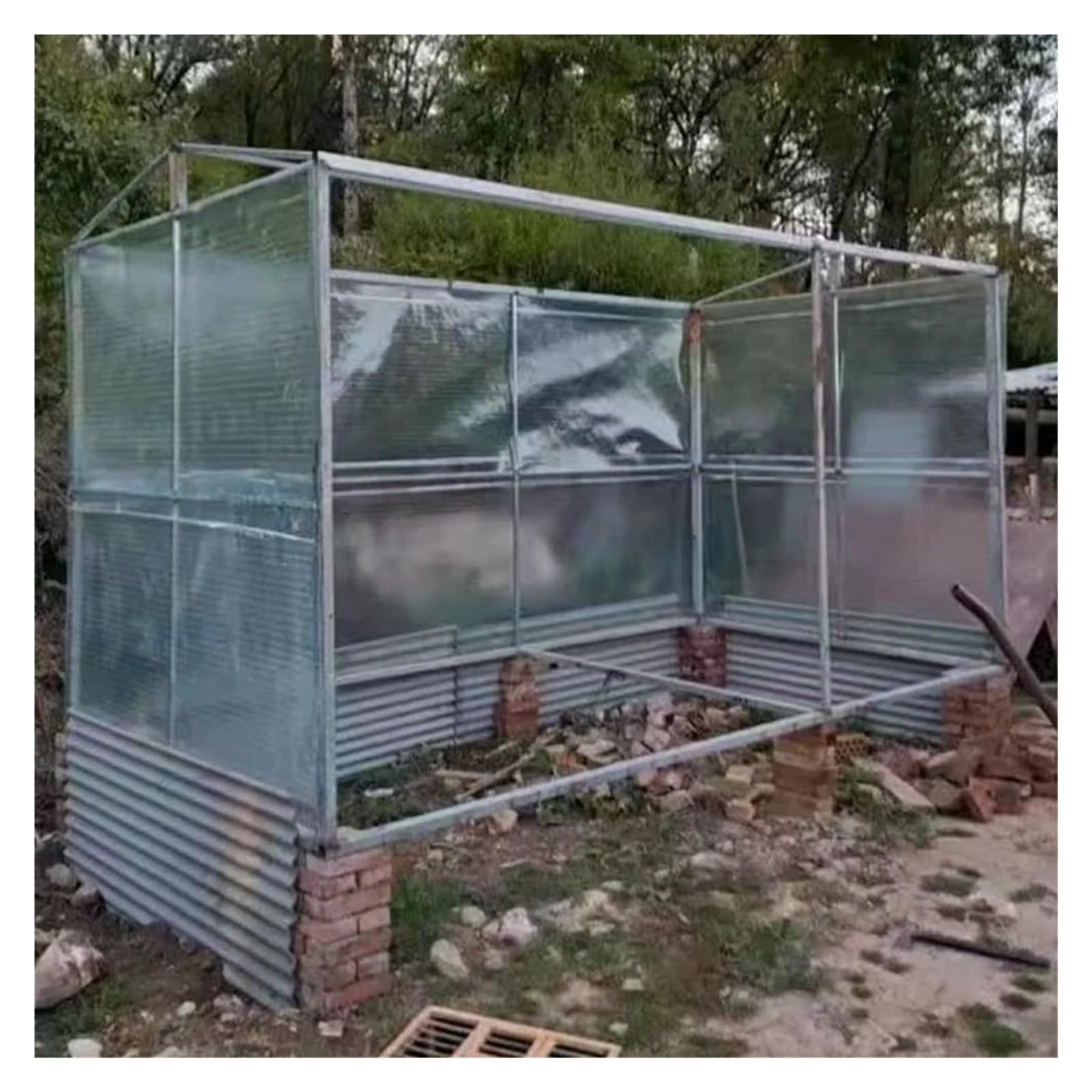 Hoja De PláStico AcríLico Transparente Lámina De Policarbonato For Techos, Paneles Aislantes Resistentes A Impactos For Invernaderos, Balcones, Ventanas, Vallas Decorativas Seguras(1x5m)