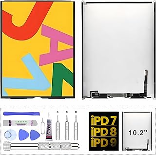 for 10.2" LCD Screen Replacement for iPad 7th (2019)/8th (2020)/9th (2021) | Fits A2197 A2198 A2200 A2270 A2428 A2429 A2430 A2602 A2603 A2604 A2605 | Repair Kit Included (Not Touch Glass)