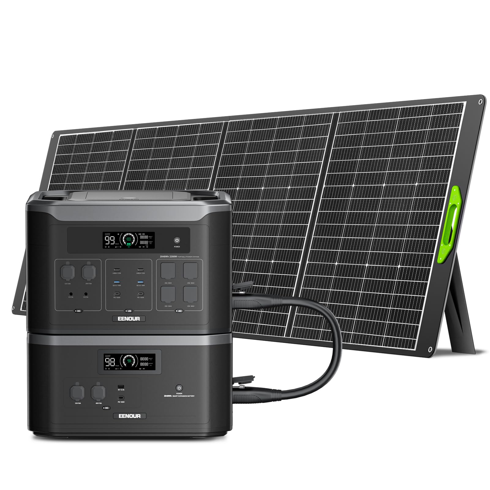 Amazon.co.jp: EENOUR ポータブル電源 F2000 2048Wh/640000mAh