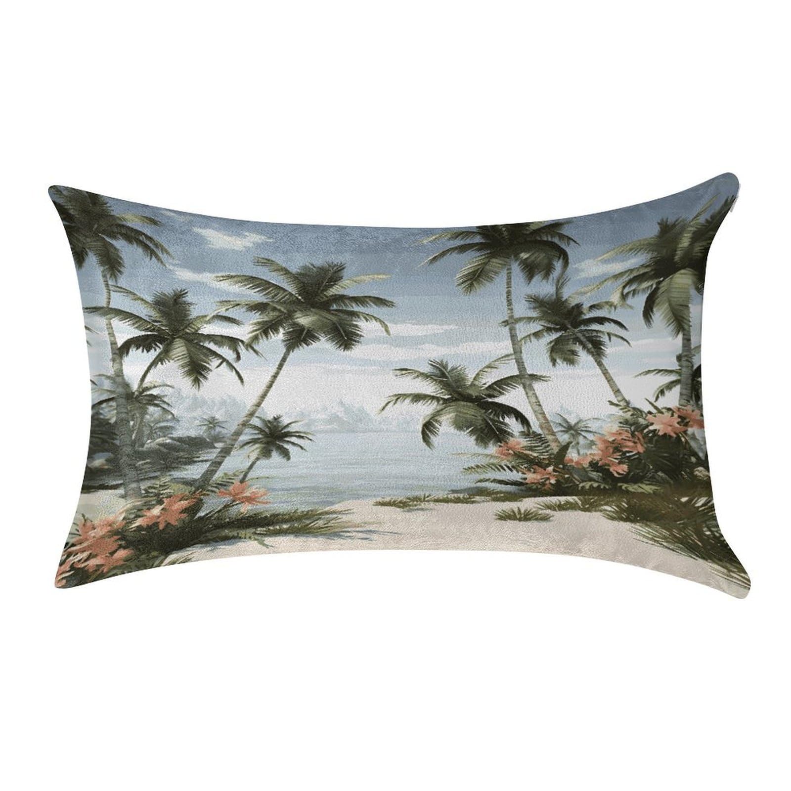 MUSM Tropical Palm Trees Pillow Case 12"X20" Luxury Velvet Throw Pillow Cover Fade Resistant Cozy Soft Pillowcases Pillow Protector Pillow Shams Lumbar Pillow Shells for Home&Gifts