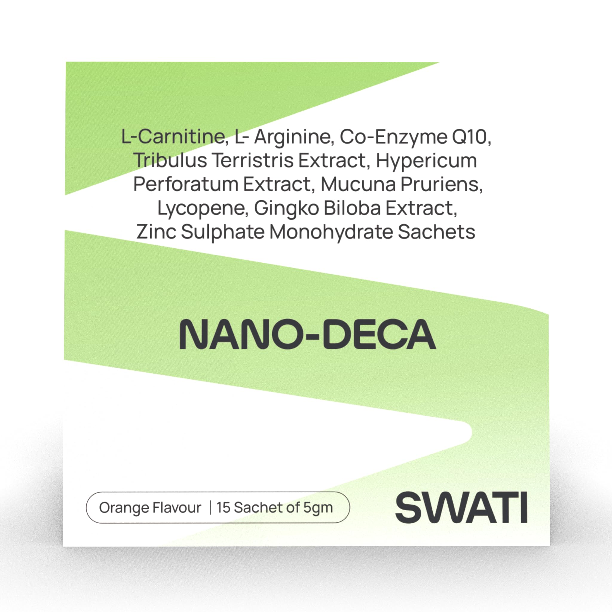 SWAYAMACARE world care begins with self care Nano Deca Orange Flavor 15 Sachet Of 5 Gm, L Carnitine, L Arginine, Co-Enzyme Q10, Tribulus Extract, Zinc,Ginko Biloba,Sugar Free-image-46