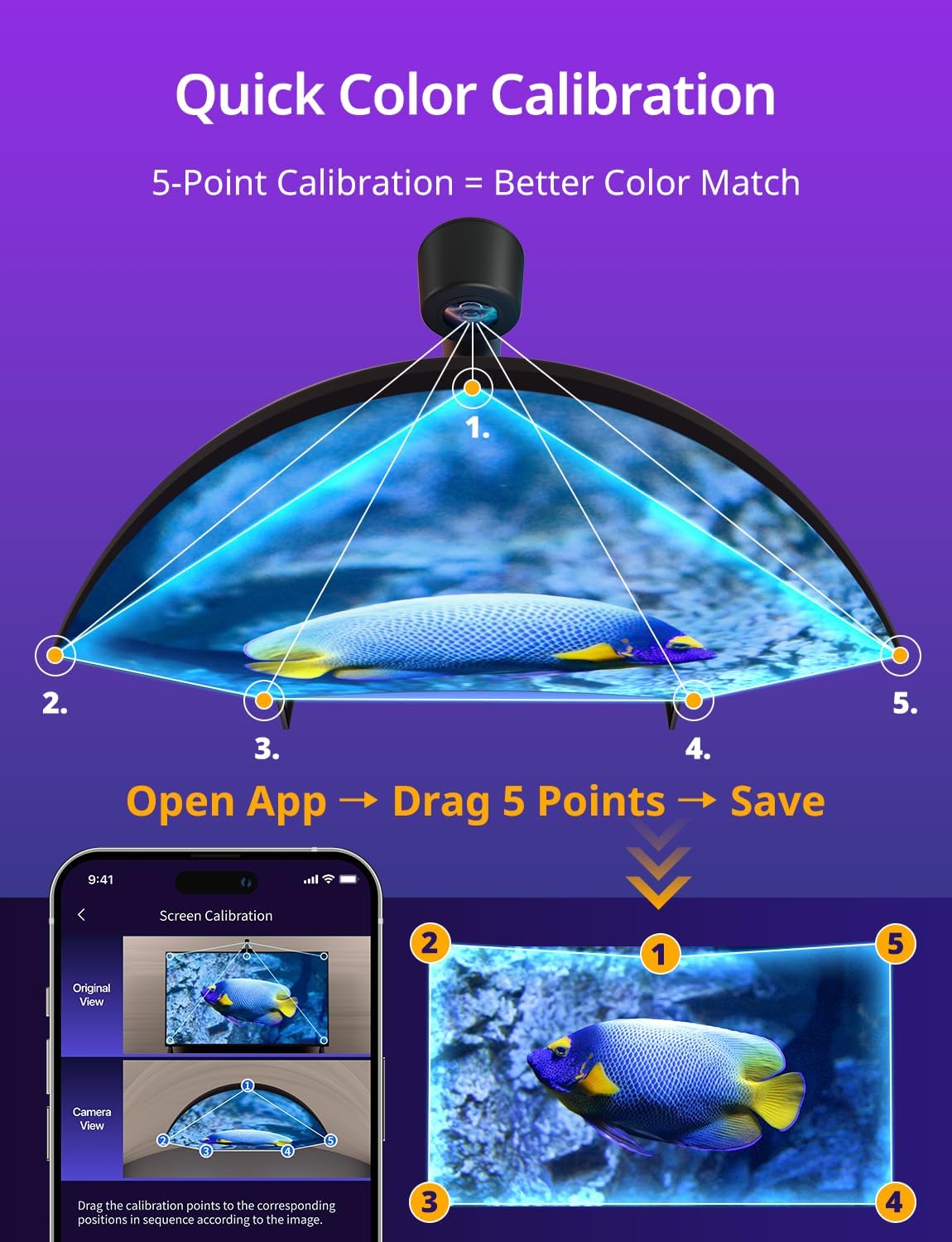 Ailofy TV Backlight with Camera, 12.5ft LED Strip Lights Behind The Monitor, Sync to 55-65 inch TVs Screen, Movie Game Mode, Color Changing TV Lights, Work with Alexa&Google Assistant, App Control - Image 8