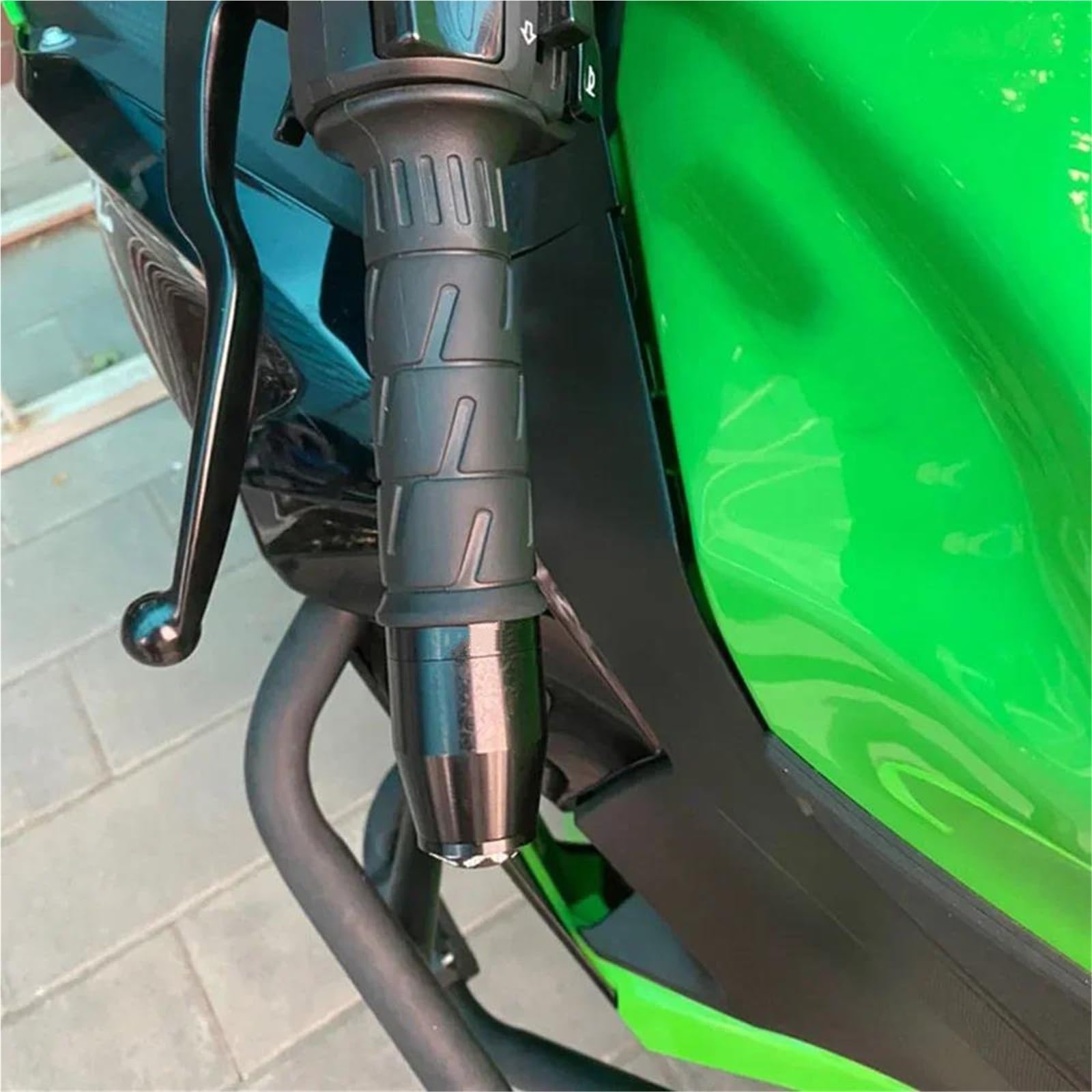 Accesorios para Motocicletas Accesorios CNC para Motocicleta para KYMCO AK 550 (2017-2020): Puños, Topes De Manillar Y Tapones Dorados Antivibración(Grey)