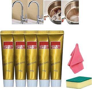 2022 New Metal Polishing Paste, Ultimate Metal Polish Cream,Fixini All Metal Polish Cream,Stainless Steel Cleaning Paste Powerful Cleaner,Multifunction Rust Remover for Stainless Steel/Brass (3Pcs)