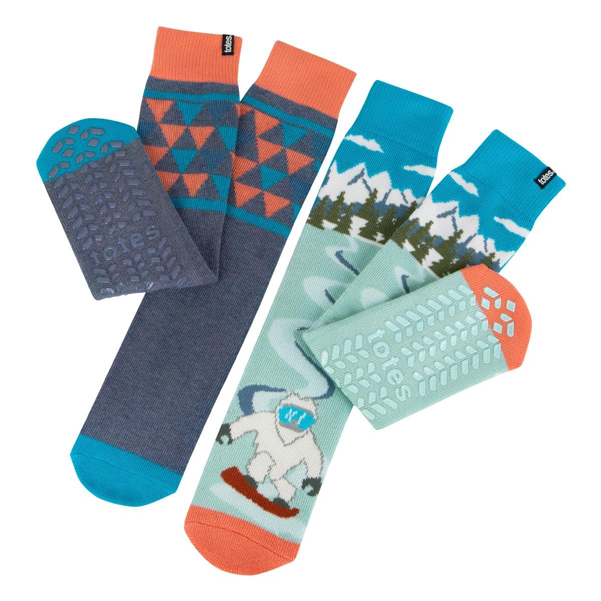 totes® toasties® Mens Original Slipper Socks (Twin Pack)