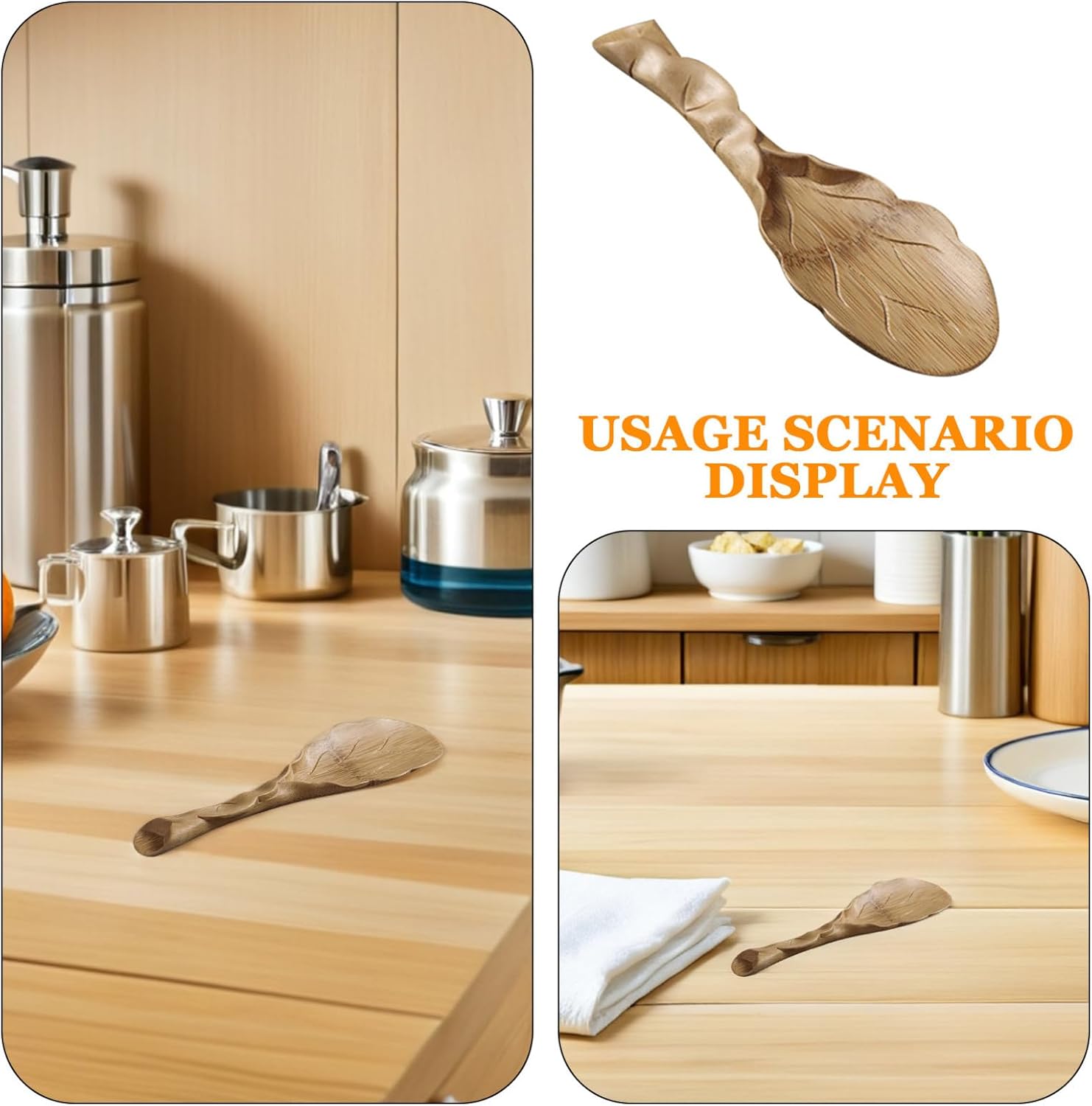 Handcrafted Tea Scoop Small Lightweight Teaspoon for Loose Leaf Tea Multifunctional Teaware Accessory for Home Office Practical and Easy to Use