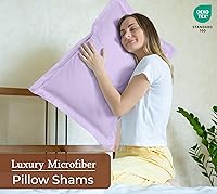 Vista 34 de Royale Linens Paquete de 2 fundas de almohada de tamaño estándar de 20 x 26 pulgadas, microfibra 1800, fundas de almohada de cama, resistentes a