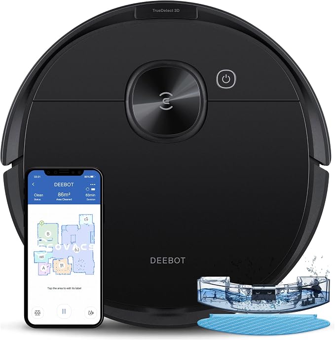 ECOVACS DEEBOT X1 Omni Robot Vacuum and Mop Combo with Self-