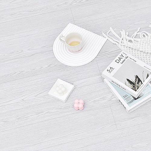 Miniatura 3 de 1 rollo de suelo de imitación retro de madera de grano de pelar y pegar, roble blanco, azulejos autoadhesivos antideslizantes duraderos, adhesivos