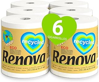 Anuncio patrocinado: Renova Gigarrollo Recycled, 6 Gigarrollos de Papel Reciclado, Equivalentes a 50 Rollos Estándar, Cert...