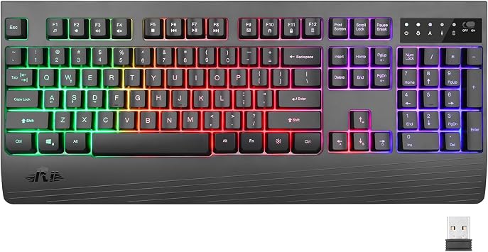 Rii RK204 Wireless RGB Gaming Keyboard 2.4G