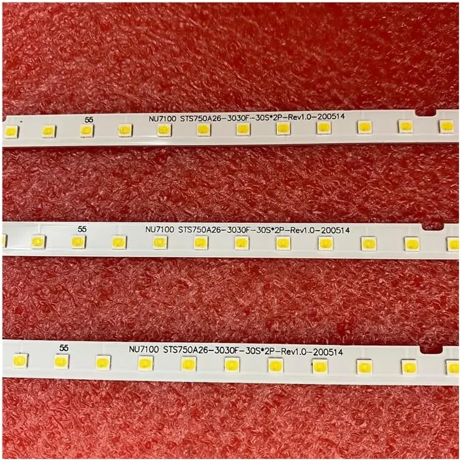 Backlight Strip Compatible with UE75RU7100 RU7025 RU7090S RU7022K RU7090U RU7092U RU7099U RU7100K Spare Parts(Kit 3pcs for 1 TV)