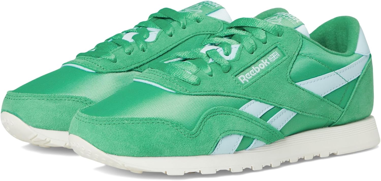 Reebok Women's Classic Nylon Upgrade Green/Upgrade Green/Glass Blue 6 Medium