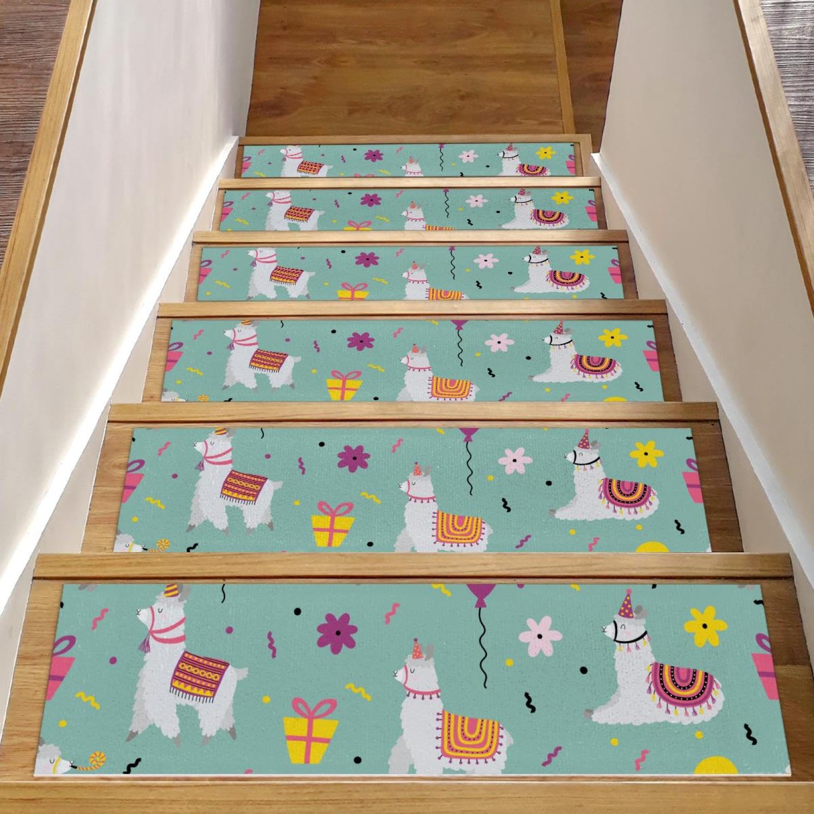 Peldaños para escaleras antideslizantes sin residuos para niños de madera
