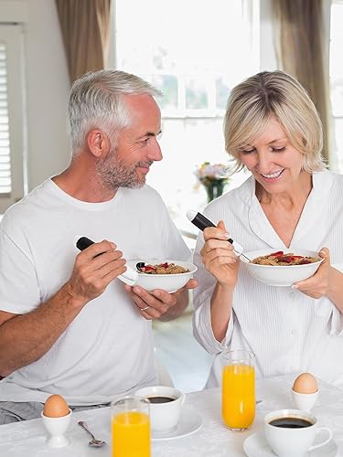 Miniatura 2 de Utensilios adaptados, cubiertos con peso para temblores de manos, juego especial de cuchara y tenedor, agarre débil y ayuda para discapacitados y