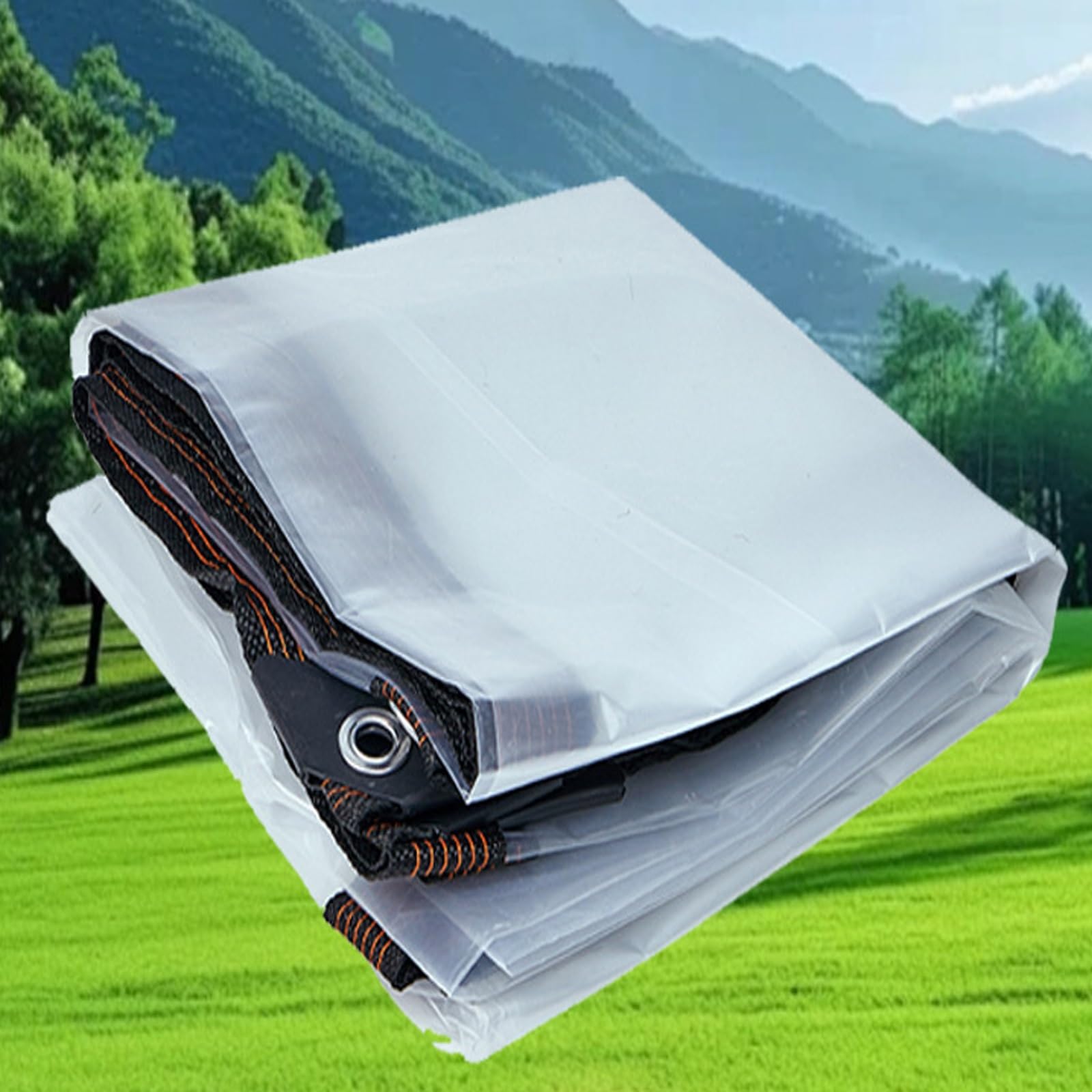 Lona impermeable anti-polvo de 230 x 250 cm con ojales reforzados para porche