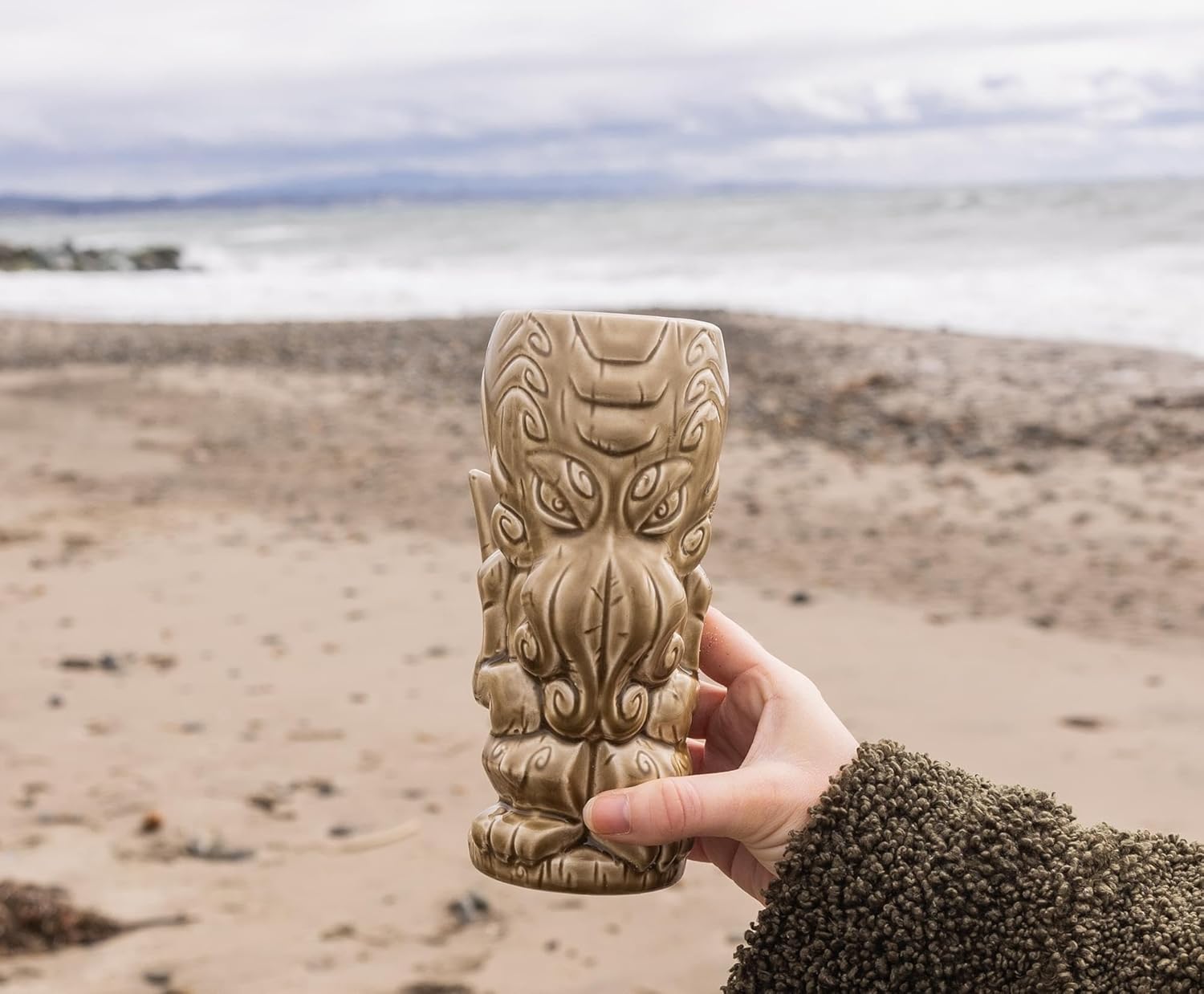 Geeki Tikis Cthulhu Ceramic Mug | Party Cocktail Tumbler For Liquor and Beverages | Holds 14 Ounces