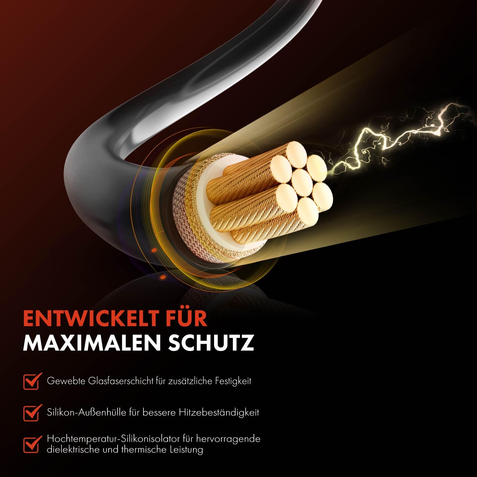 Frankberg Zündleitungssatz - 5x Kabel Für Beta, Ascona, Kadett & Mehr - Benzin Motoren