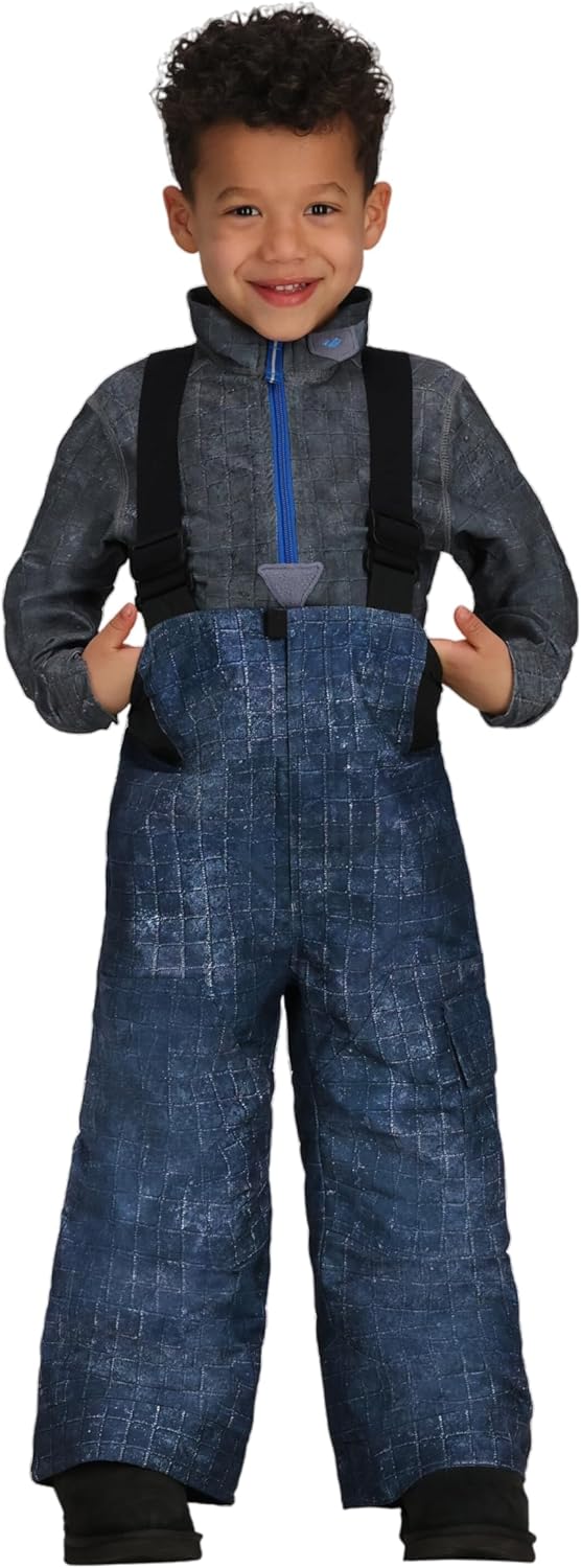 Obermeyer Boys Volt Print Snow Bib Pants, Insulated and Waterproof with Kids I-Grow System