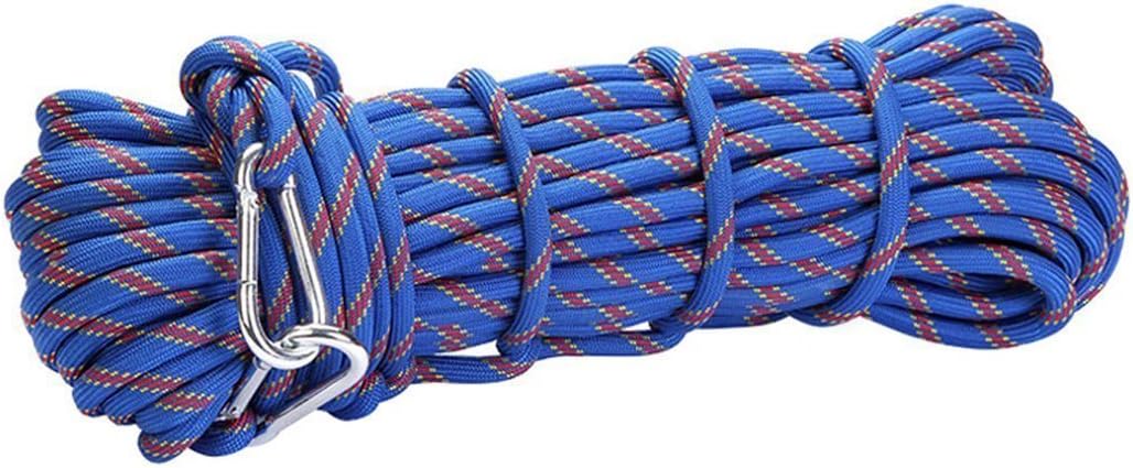Castaleca 15M(49ft) 300kg 3KN Safety Rock Climbing Rappelling Auxiliary Rope, Diameter 10mm,100%Quality assurance New