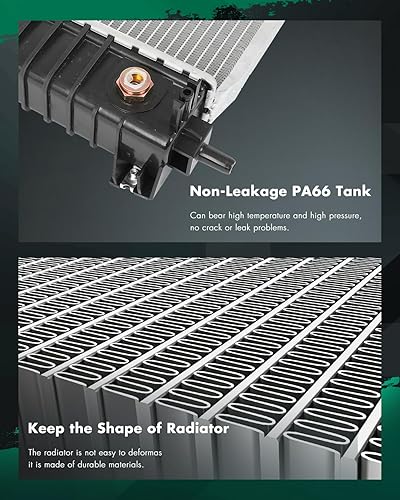 Vista 89 de SCITOO Radiador 2839 apto para Jeep 2006-2010 para Jeep para Commander 3.7L 2005-2010 para Jeep para Grand Cherokee 3.7L 2005-2009 para Jeep