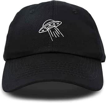 DALIX UFO Hat Dad Baseball Cap Extraterrestrial Spacecraft Ship (Black