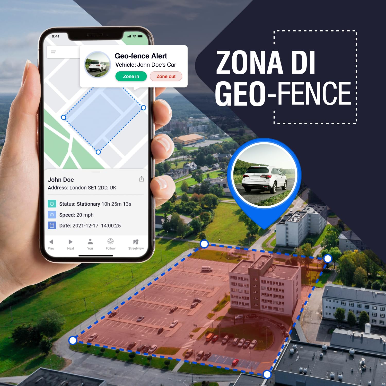 Rewire Security DB2 Localizzatore GPS per Veicoli Cablato – Tracciamento in Tempo Reale 24/7 ad Alta Precisione per Auto, Moto, Furgoni – Installazione Facile – Abbonamento Mensile Economico