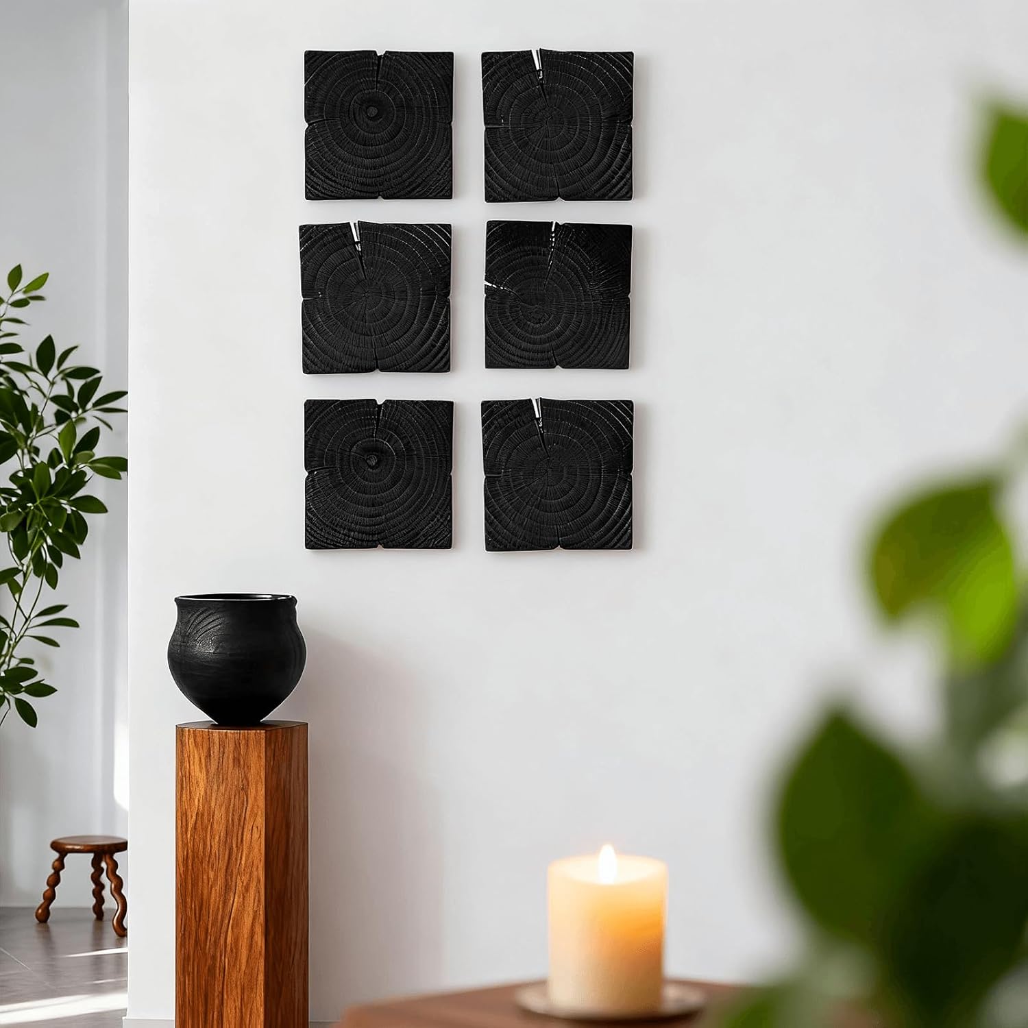 NAHARO Rustic Wood Wall Art–Farmhouse Style Wooden Wall Hanging Decor for Living Room, Bedroom, or Office – Handmade Eco-Friendly Pine Wood Ornaments