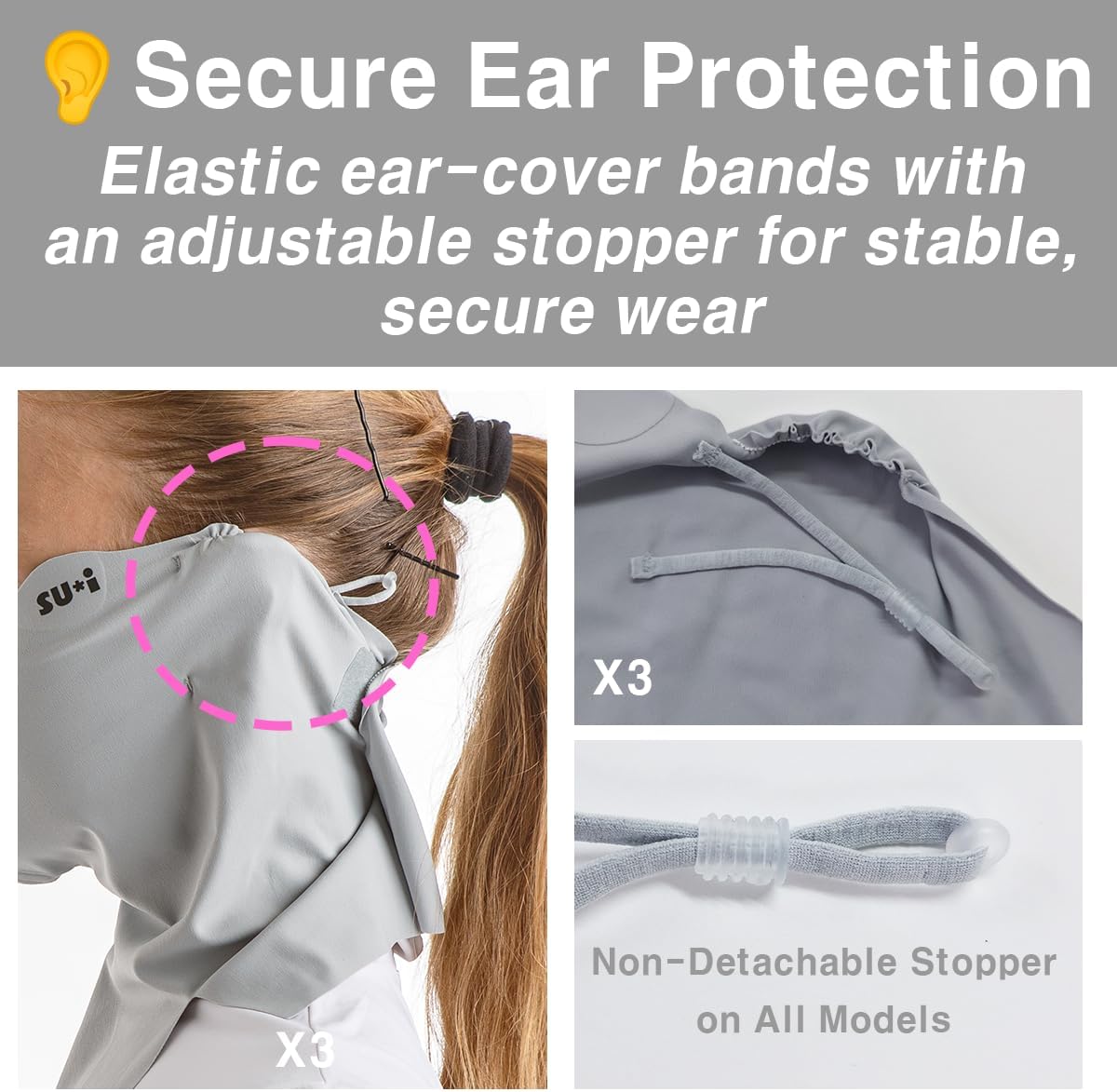KOREA X-Series X3 Flex Power Aqua-X UV Cooling Balaclava Mask with Nose Wire, Golf Running Outdoor Sports