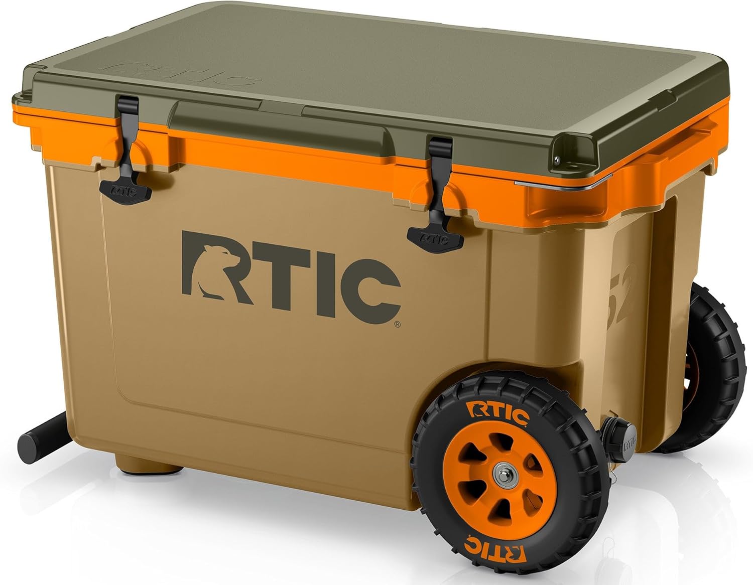RTIC 52 Quart Ultra-Light Wheeled Hard Cooler Insulated Portable Ice Chest Box for Beach, Drink, Beverage, Camping, Picnic, Fishing, Boat, Barbecue, 30% Lighter Than Rotomolded Coolers Trailblazer - Image 1 of 8
