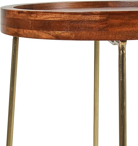 Miniatura 4 de East at Main Aria - Mesa superior de madera maciza de mango (mesa lateral)