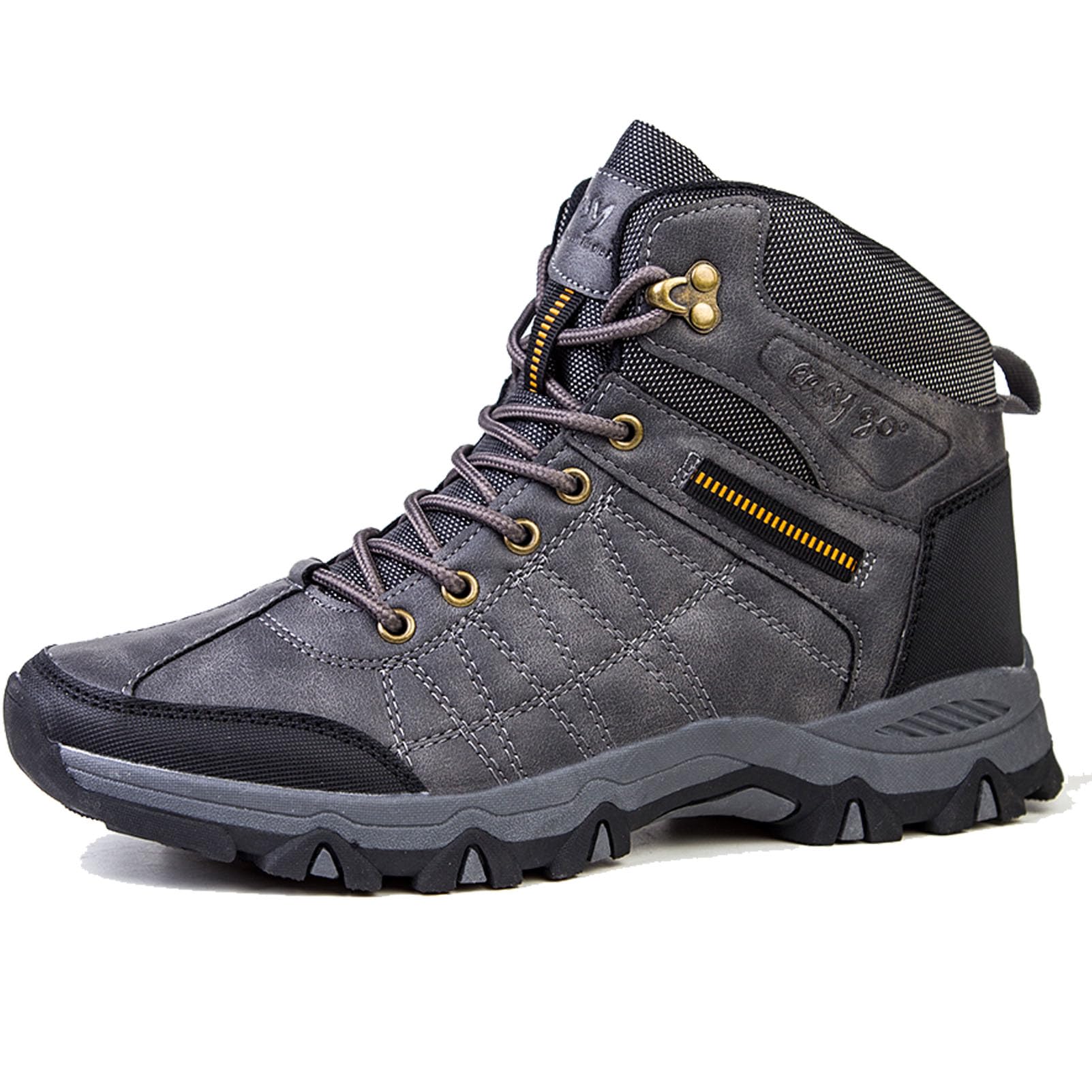 Zivopah Men's Lightweight Hiking Boots Breathable Outdoor Mid Trekking Backpacking Mountaineering Shoes